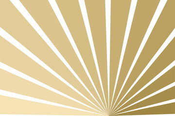 Fototapeta premium Abstract gold and light sunray background. Retro sunburst rays with warm glow. Modern design for flyer, web design and website header.