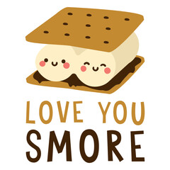 Obraz premium Smore cute quote valentines
