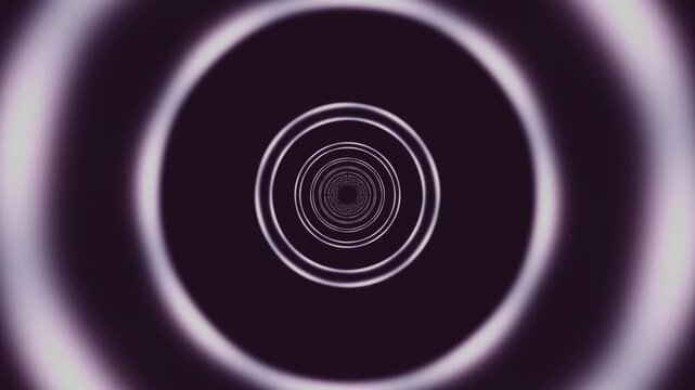 Interstellar Stargate Portal Tunnel with Concentric Event Horizon Distortion Rings Loop 4K UHD