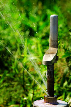 Leaky Pipe Water Spraying from Leaking Valve on Pipe Fitting Emergency Repair Needed