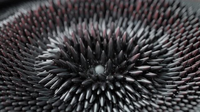 Ferrofluid Magnetic Fluid Waves Abstract Pattern