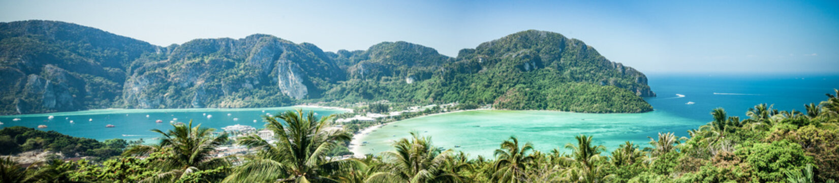 beautiful panorama on Koh Phi Phi  Thailand