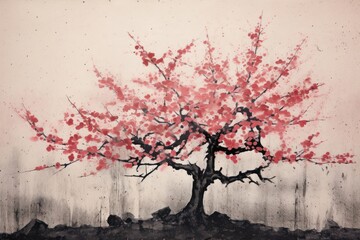 Obraz premium Blossom painting nature flower.