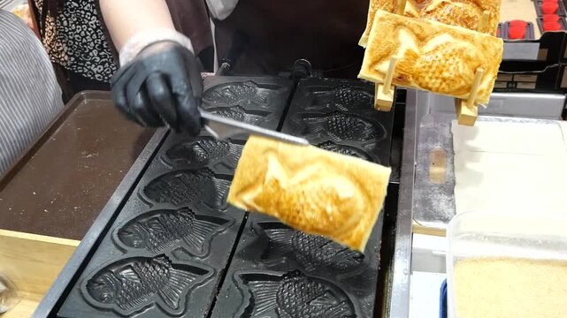 Japanese Taiyaki fish shaped cake