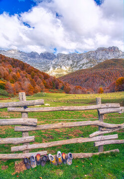 Vegaba&ntilde;o refuge in Picos de Europa, Leon, Spain.