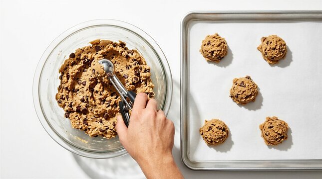 Homemade Cookie Dough Preparation Process