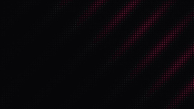 Abstract Black LED Grid with White Dots and Digital Motion. LED grid featuring white dots, digital motion, subtle moire texture, geometric patterns 4K Video