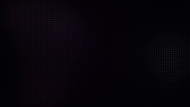 Black Digital Grid with Random Dots and Moire Animation. Black digital grid background featuring random white dots 4K Video