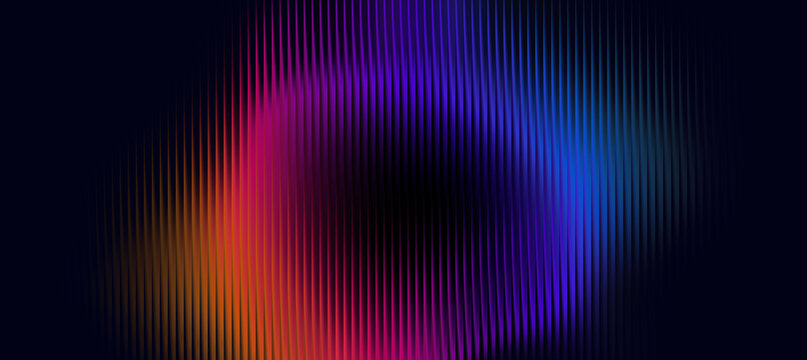 Abstract vertical light streaks background with neon gradient transitions