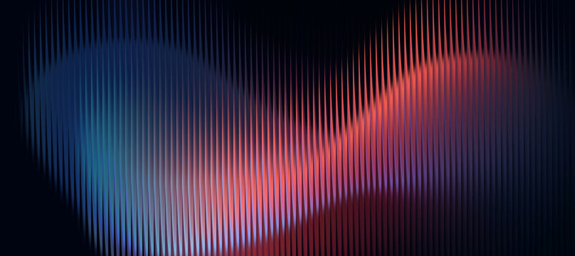 Glass gradient background, abstract vertical wave pattern for tech design