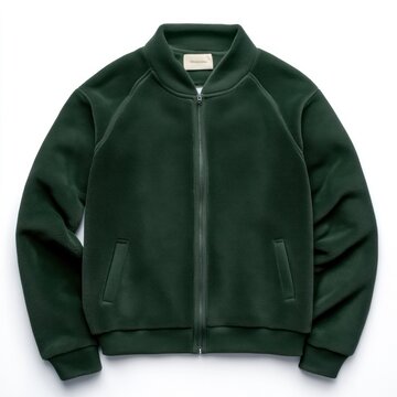 Fleece jacket fleece clothing green.