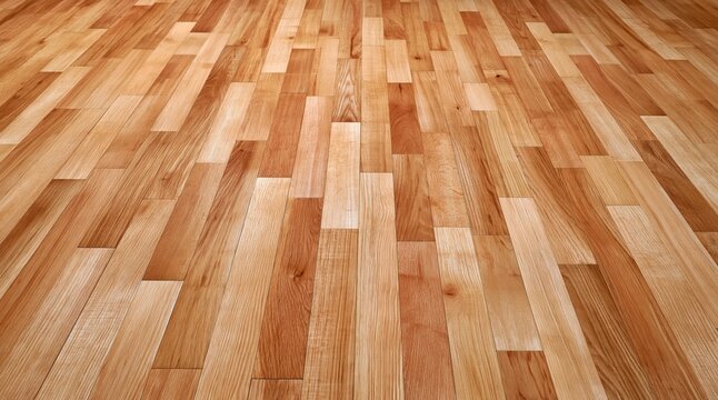 Natural light oak wood parquet floor boards texture background
