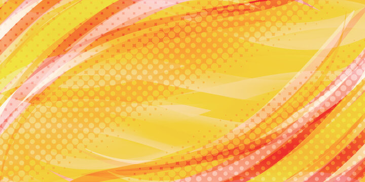 Vibrant Yellow and Orange Abstract Wavy Background Design