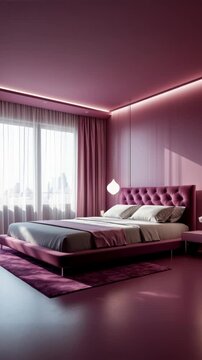 Modern style decor Comfortable Cozy Interior Design Bedroom home Apartment indoor AI Generative