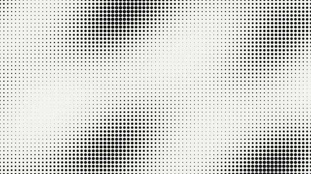 Halftone dot pattern background moving
