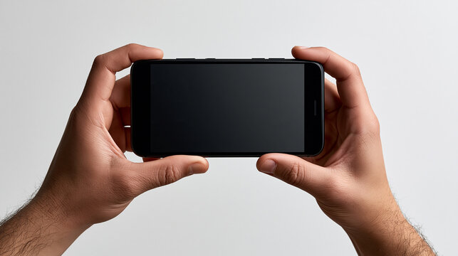 Blank screen phone mockup