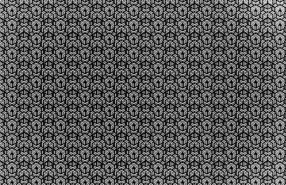 Intricate geometric patterned grid overlay on transparent background for micro-circuit and ornate textile design.