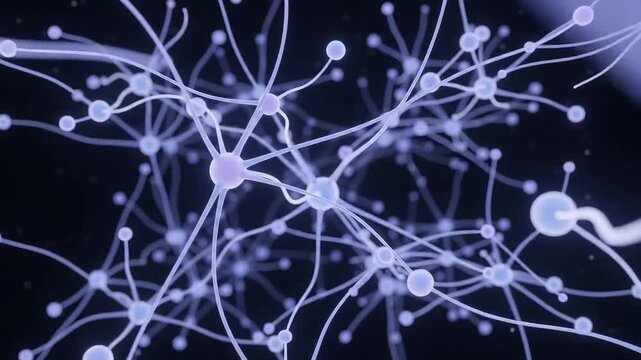 Neural network connections forming in digital space