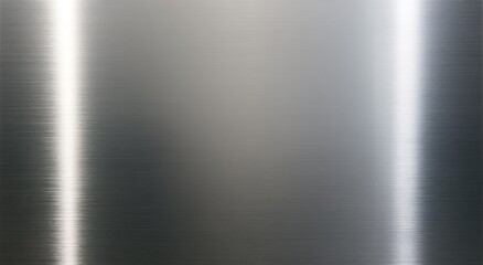 Obraz premium Reflective, brushed metallic surface with vertical light streaks