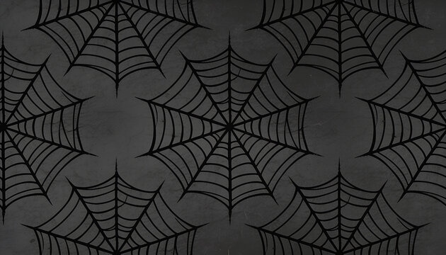 Spider web seamless pattern dark gothic background halloween cobweb vector illustration black abstract texture spooky surface element vintage backdrop creepy net wall paper graphic design print.