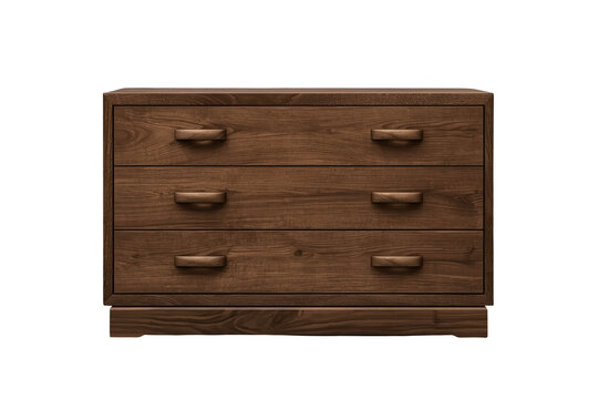 Rustic wooden chest with six drawers