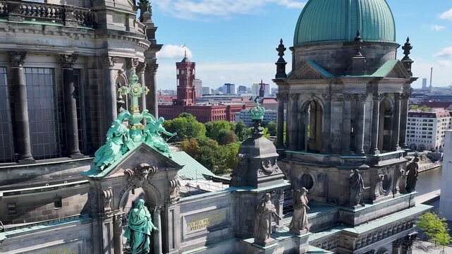 Berliner Dom In Berlin In Germany. Old City Landscape. Downtown District. Medieval Buildings. Berliner Dom In Berlin In Germany. Vacations Travel. Beautiful Skyline. Central Europe City.