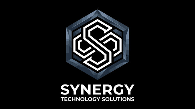 Synergy Technology Solutions Logo with Interlocking S Symbol