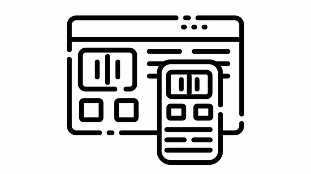  User Interface Syncronize Mobile Phone Animation Video