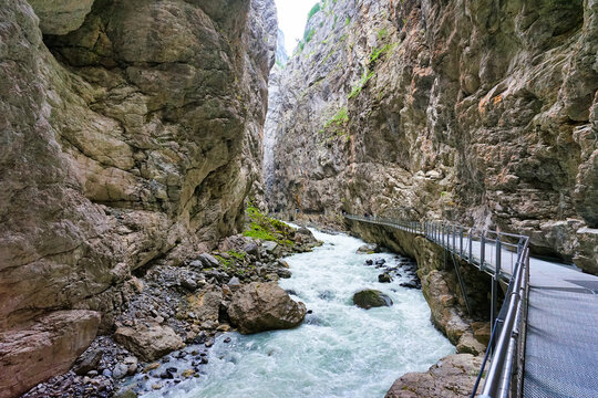 Glacier canyon Grindelwald, Switzerland