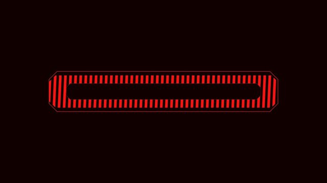 Blinking Red Neon Pill Button Outline Animation