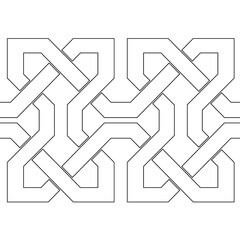 Obraz premium seamless border line frame vector illustration ornament design