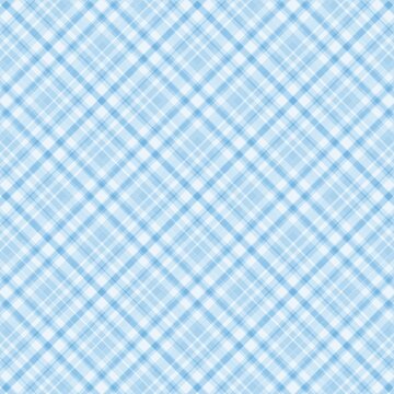 Abstract light blue and white diagonal plaid tartan seamless pattern background vector illustration graphic design
