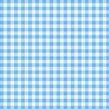 Abstract light blue and white gingham checkered seamless pattern background vector illustration graphic design