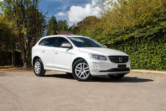 White Volvo XC60 Luxury SUV Parked Outdoors