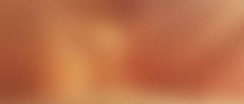 Warm copper abstract background with grainy texture. Soft amber gradient backdrop for elegant web design. Minimalist bronze blur surface. Earthy terracotta wallpaper for modern branding art.