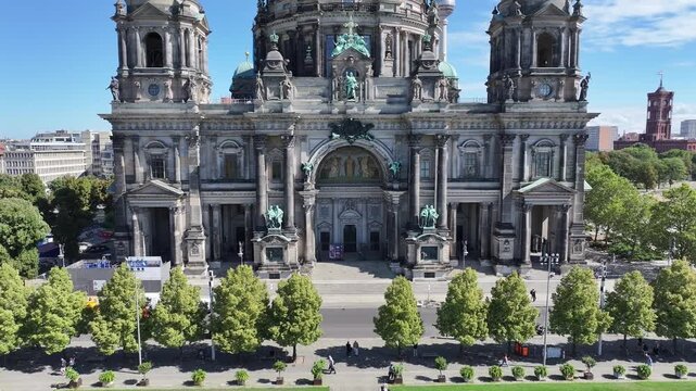 Berliner Dom In Berlin In Germany. Old City Landscape. Downtown District. Medieval Buildings. Berliner Dom In Berlin In Germany. Vacations Travel. Beautiful Skyline. Central Europe City.