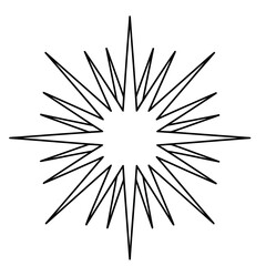 Fototapeta premium Abstract Starburst Shape