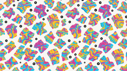 Naklejka premium Colorful Abstract Organic Pattern Design