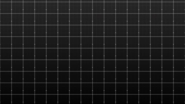 Abstract black and white grid pattern moving upwards, geometric background, overlay layer, alpha channel footage