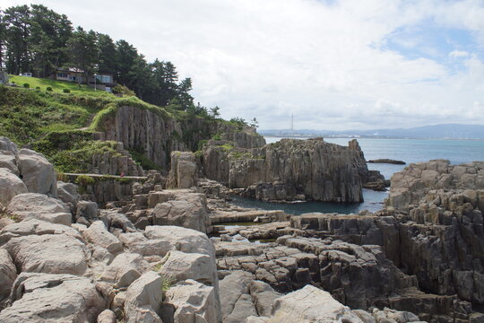 越前加賀海岸国定公園の風景　東尋坊