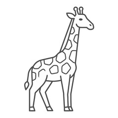 Obraz premium Giraffe outline