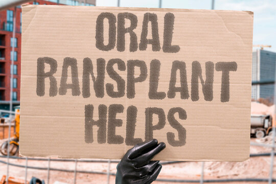 "Oral ransplant helps" Oral transplant helps depression by week two. FMT. CAPSULE. WORKS. DEPRESSION. RESPONSE.