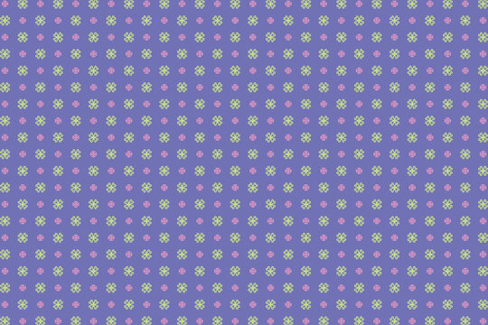purple floral green pink botanical pattern