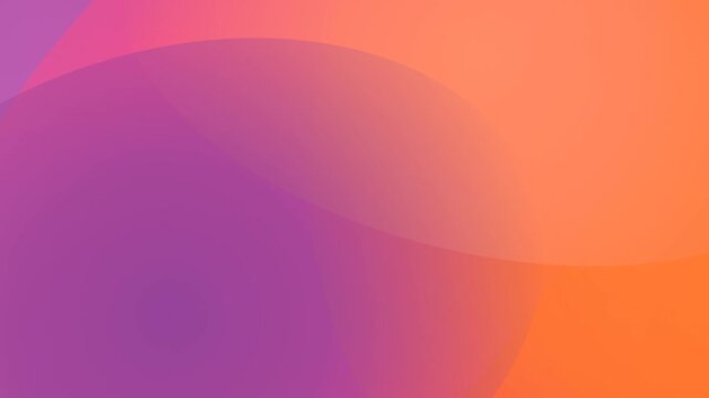 Abstract liquid sunset gradient background with soft overlapping orange and purple curves. This seamless motion graphic loop is perfect for modern aesthetic video designs.