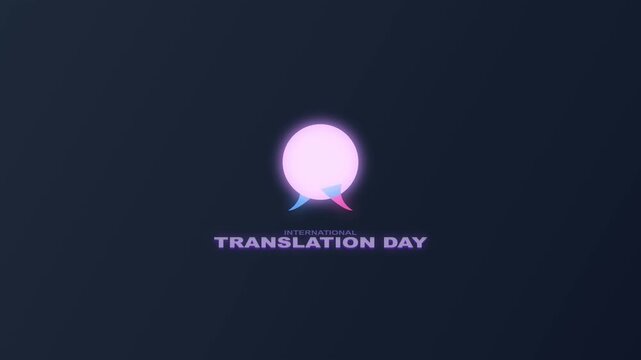 Translation Concept with Neon Speech Bubbles Merging for Communication