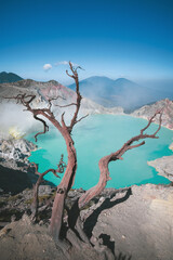 Natural landscape of Ijen volcano on Java Island, Indonesia. © Kevin