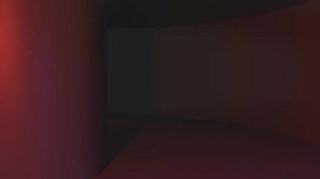 liminal space industrial empty room 3d render illustration