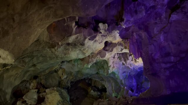 inside of a cave