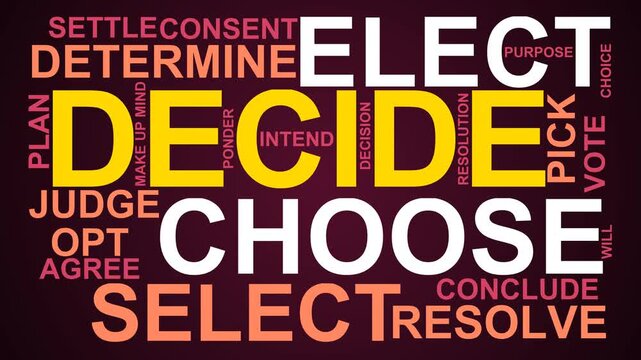 Decide Word Cloud