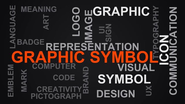 Graphic Symbol Word Cloud